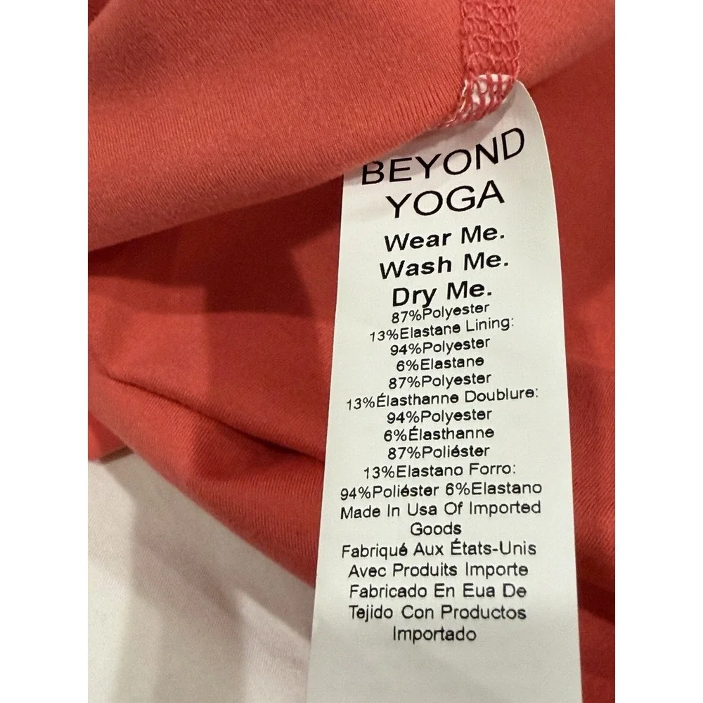 Beyond Yoga Spacedye Apricot Coral Tank Dress XS Fit & Flare Athleisure Cute
